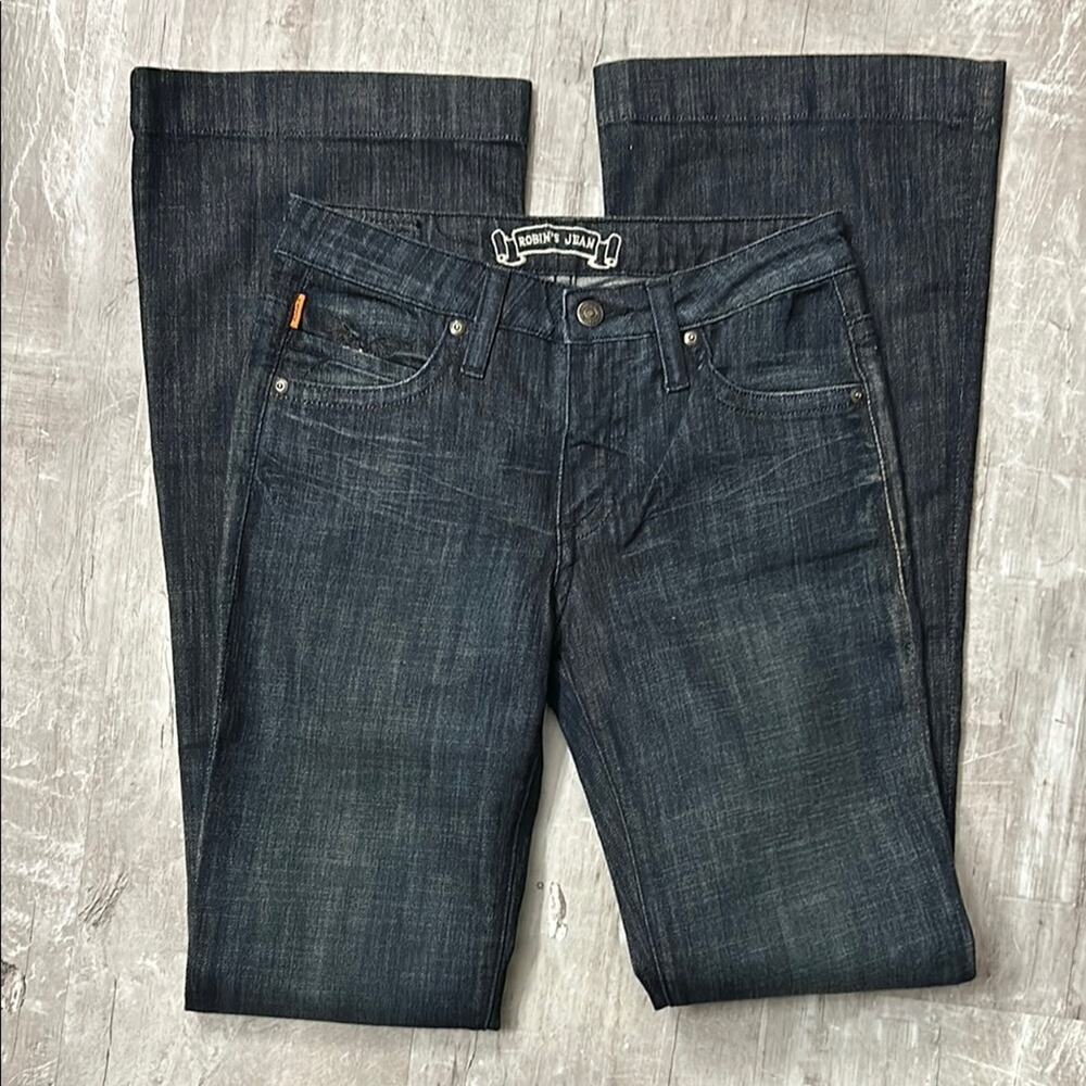 Robin’s Jean Women’s Dark Blue Flare Jeans, Size 26